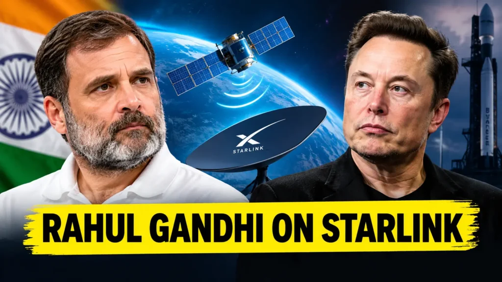 Rahul Gandhi on Starlink India launch delay and Elon Musk’s remarks